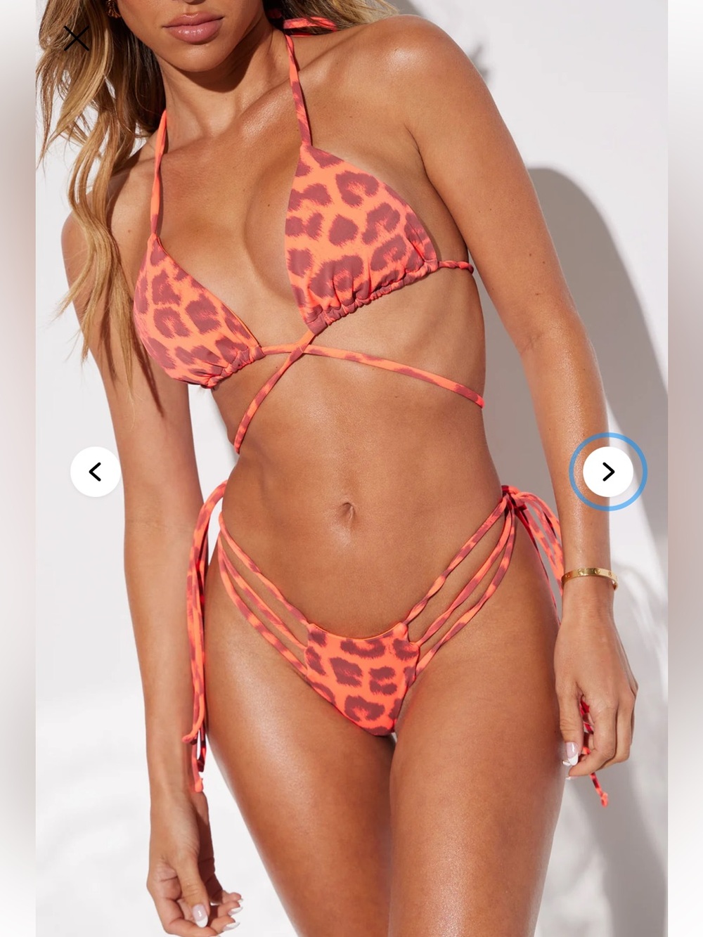Wild Summer Affair 2 Piece Bikini Neon Coral